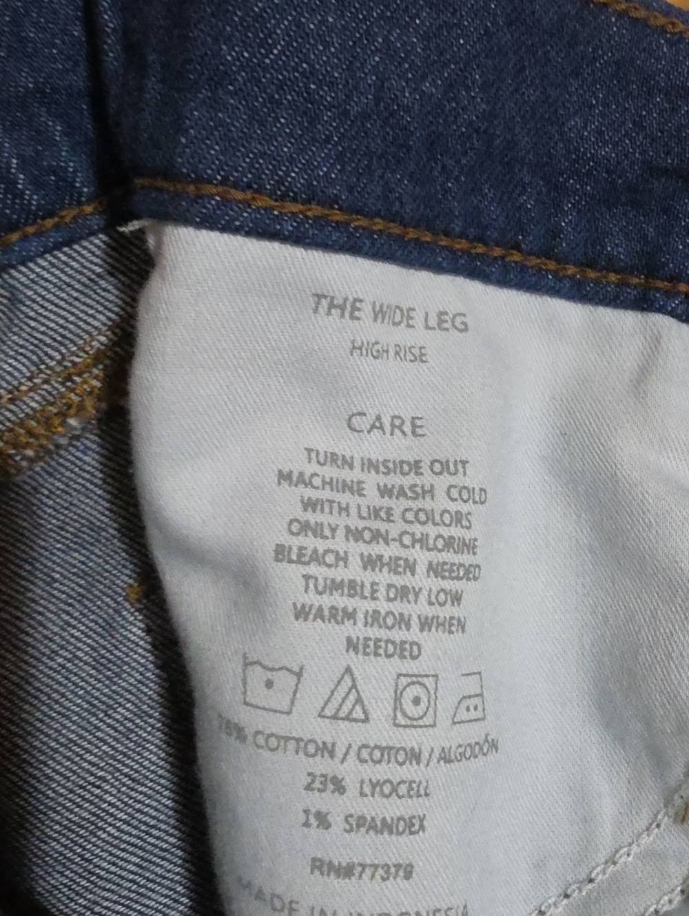 Ann Taylor Men’s Relaxed Wide-Leg Jeans - Denim Blue